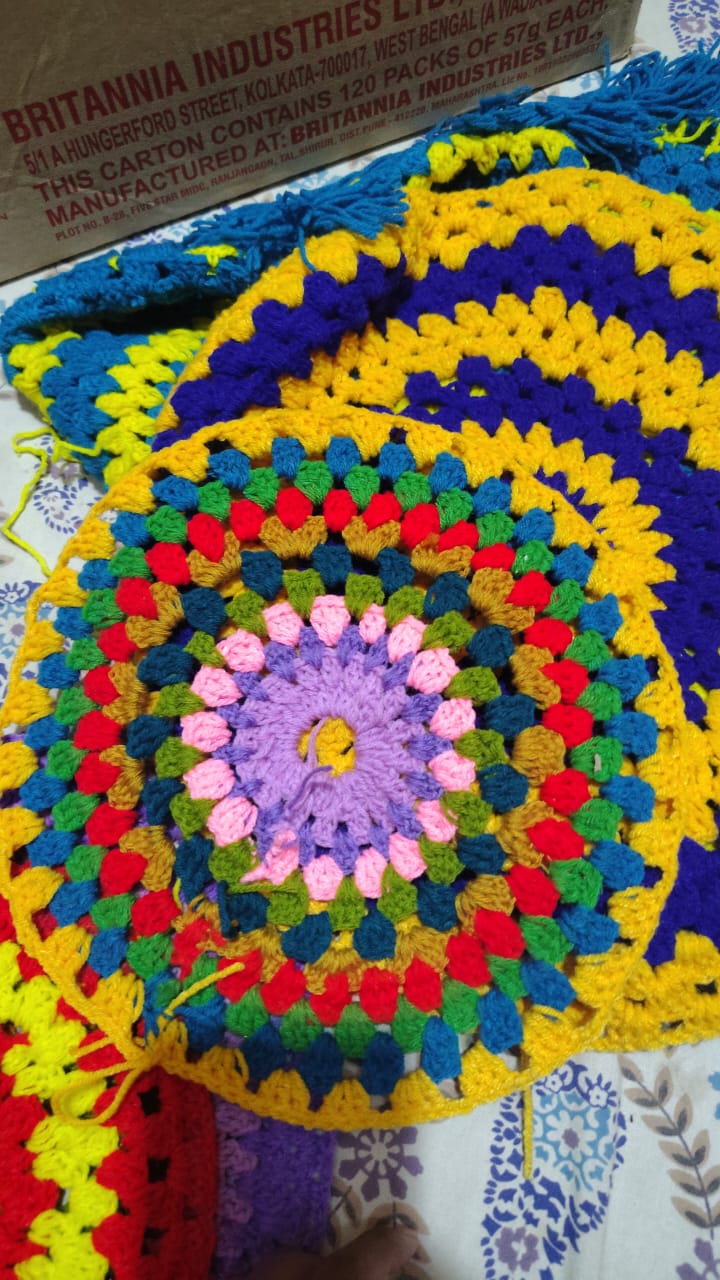 Handmade Wool Crochet Table Mat