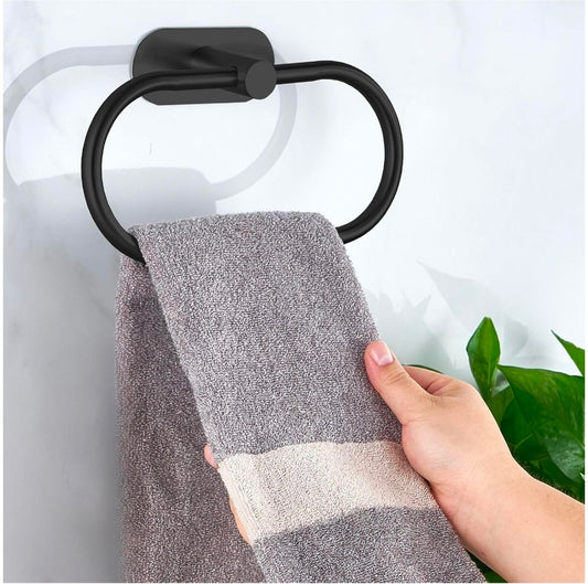 Adhesive Towel Holder – No Drill Stainless Steel Wall Mount