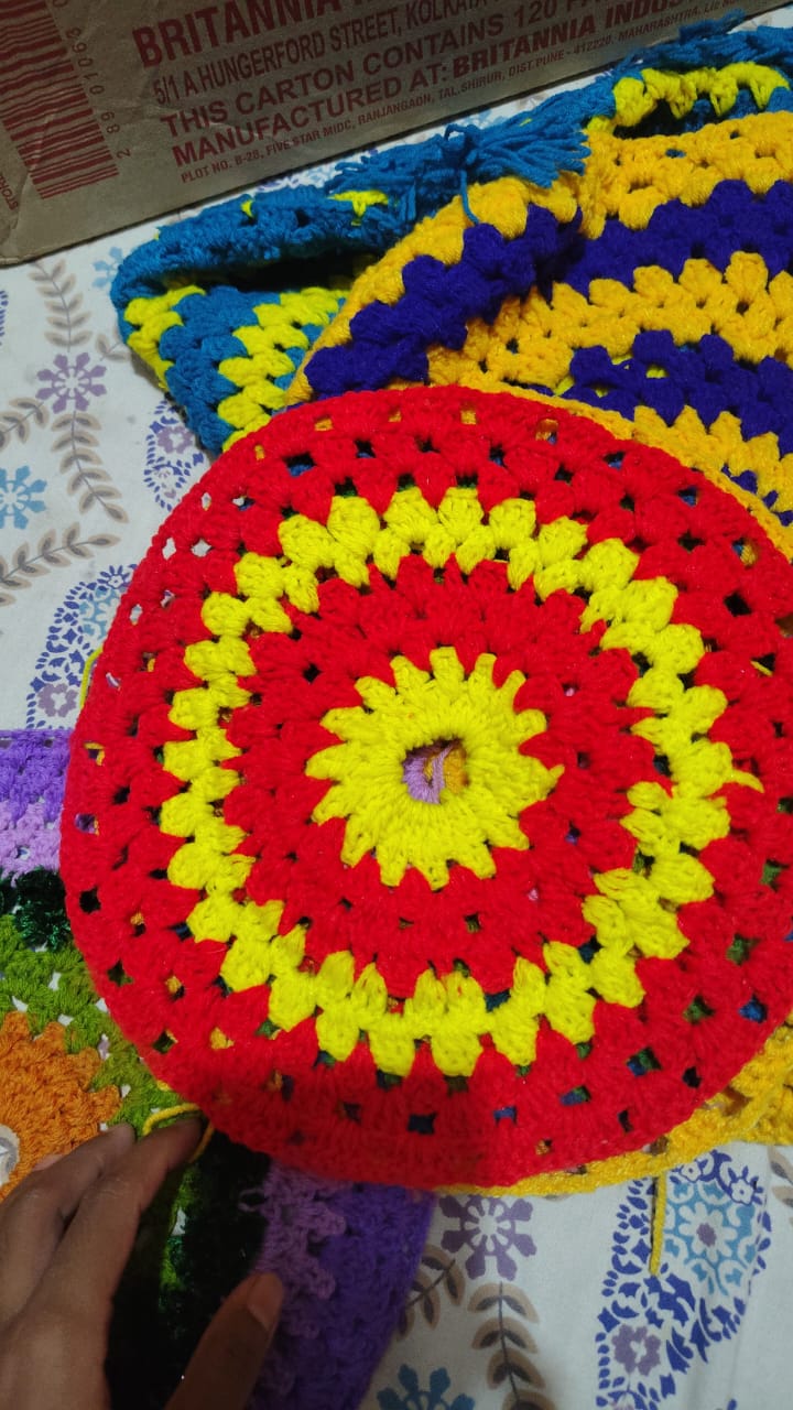 Handmade Wool Crochet Table Mat
