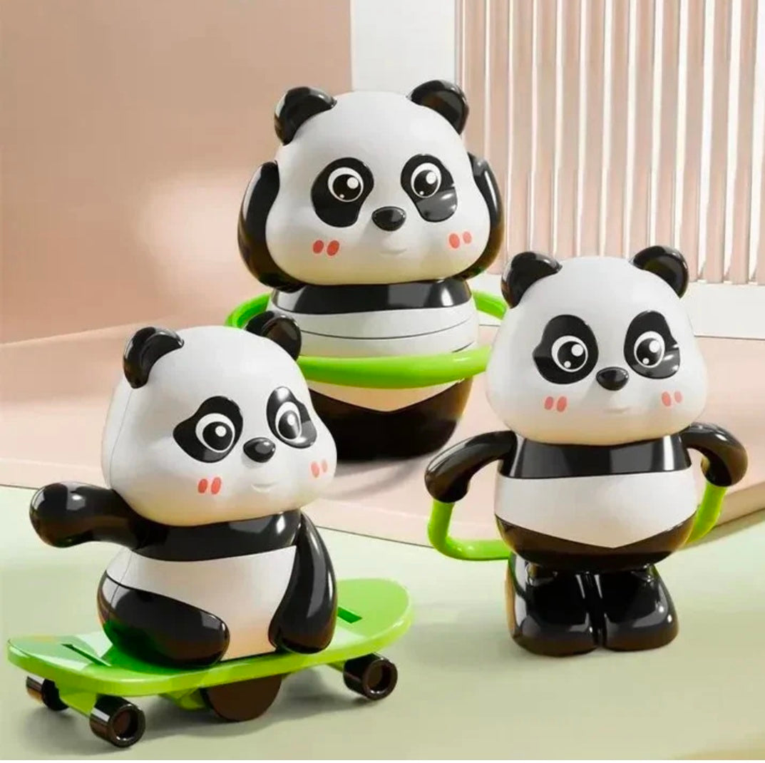 3-in-1 Panda Wind-Up Toy Set