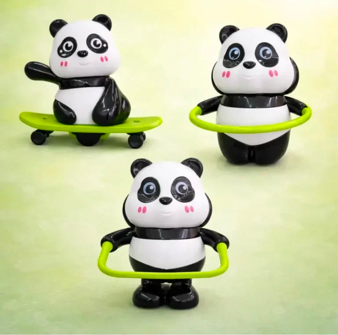 3-in-1 Panda Wind-Up Toy Set
