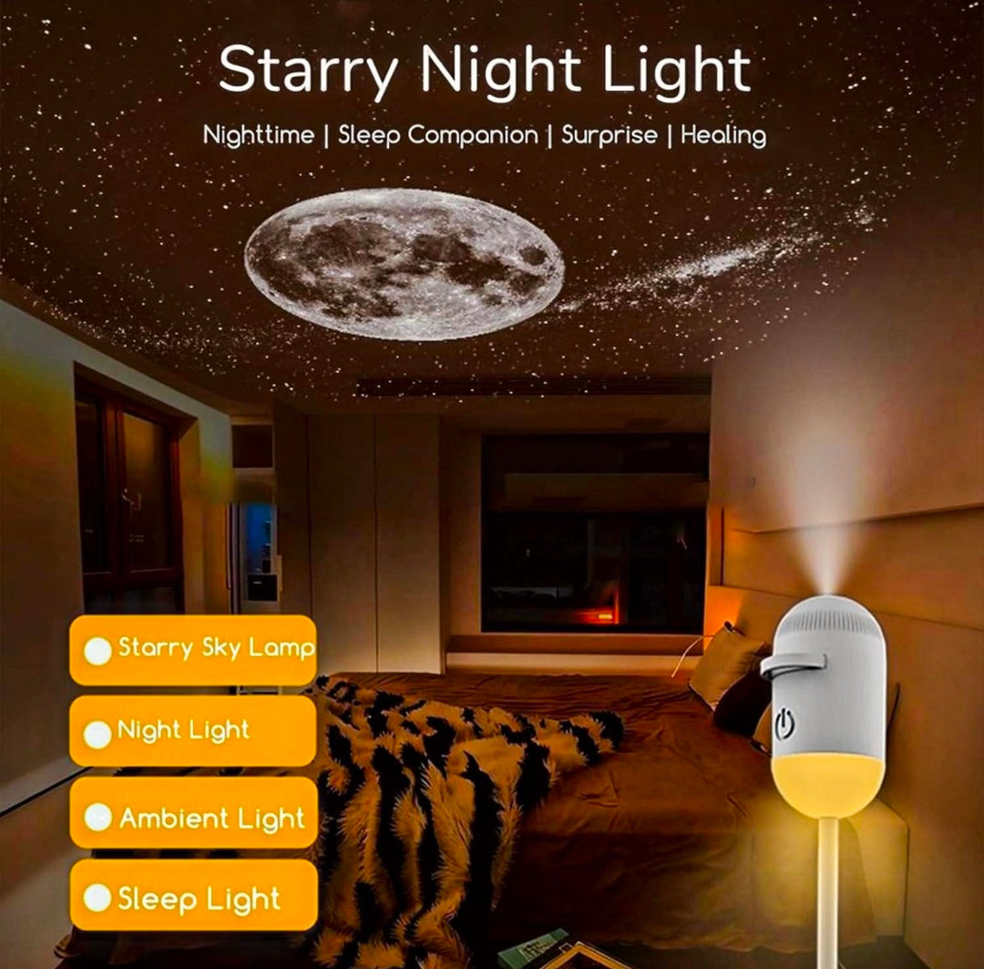 Starry Night Galaxy Projector Lamp
