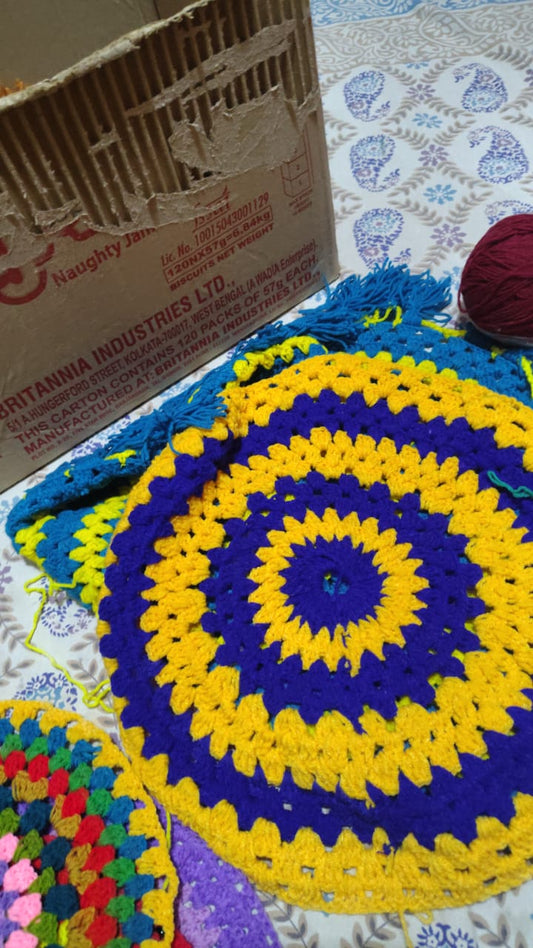 Handmade Wool Crochet Table Mat